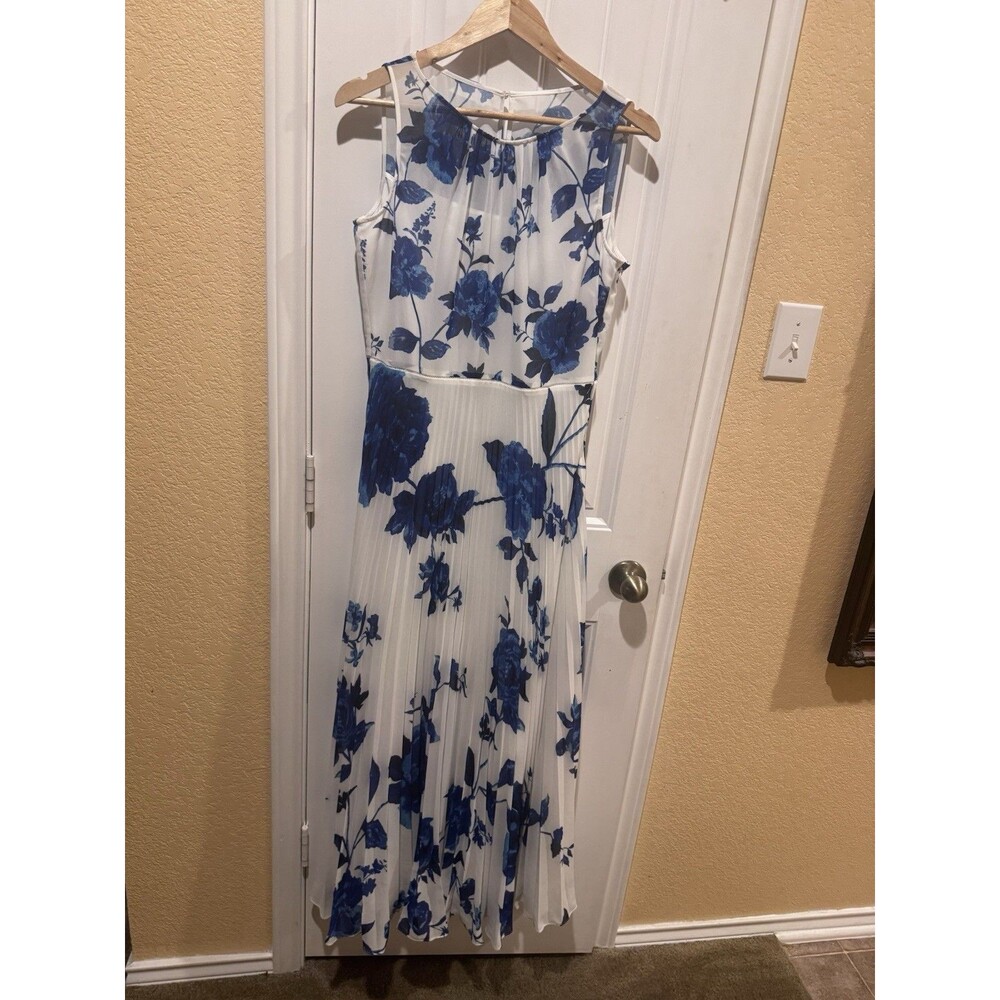 Hobbs London Talia Pleated Dress Size 8